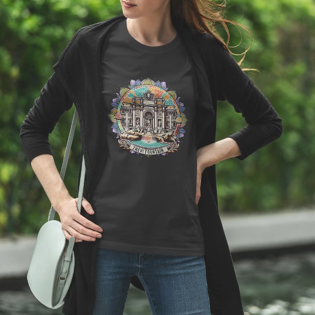 T-shirt Rome Whispering Fountain Womens Basic (Créateur téléchargé)