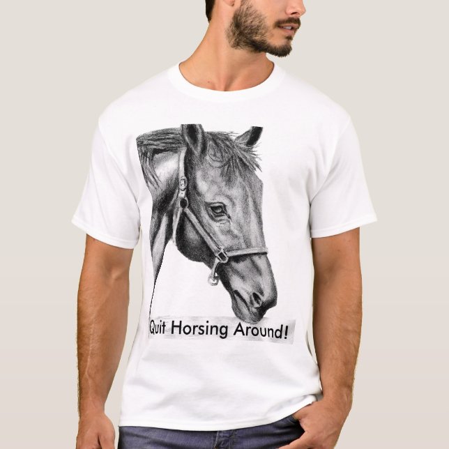 T-shirt Romeo, a stoppé Horsing autour ! (Devant)