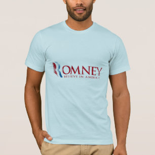 T-shirt Romney - croyez à l'Amérique .png (rouge)