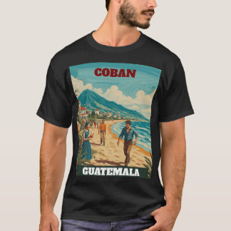 T-shirt Rompecabezas GUATEMALA COBAN Retro poster