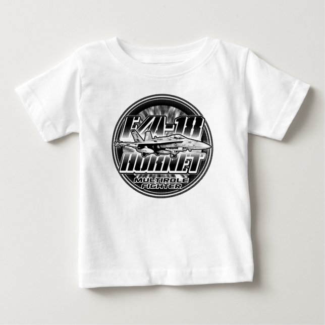 T-shirt Romper pour bébé F/A-18 Hornet (Devant)