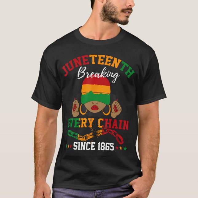 T-shirt Rompre chaque chaîne depuis 1865 Femmes Hommes Jun (Devant)