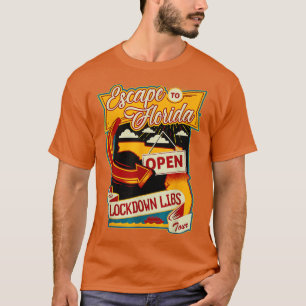 T-shirt Ron De Santis S'Échappe Au Vinatge De Floride