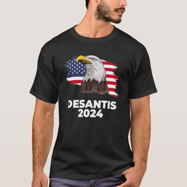 T-shirt Ron DeSantis 2024 Bald Eagle DeSantis 2024 Republi (Devant)