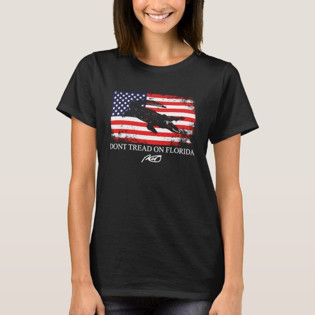 T-shirt Ron DeSantis 2024  DeSantis Ne marchez pas sur la  (Devant)
