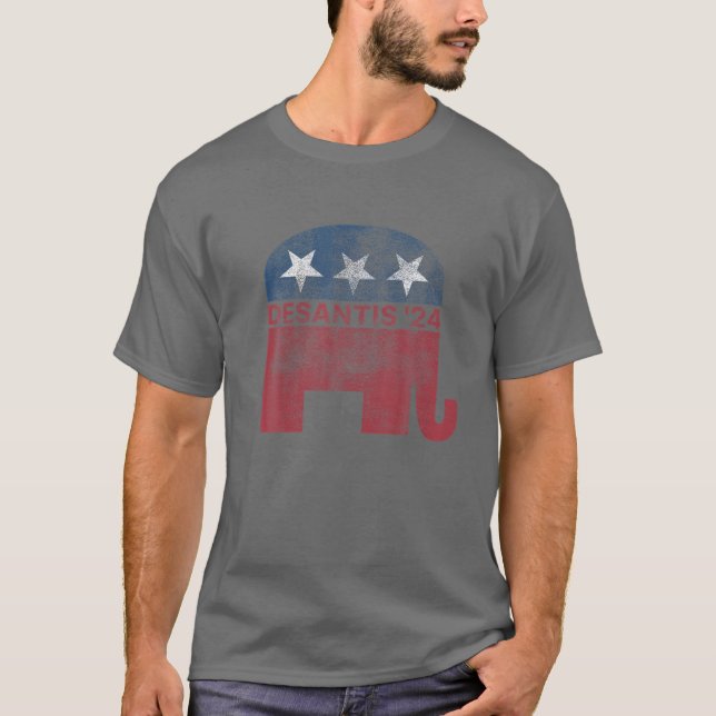 T-shirt Ron Desantis 2024 Vintage Desantis 2024 (Devant)