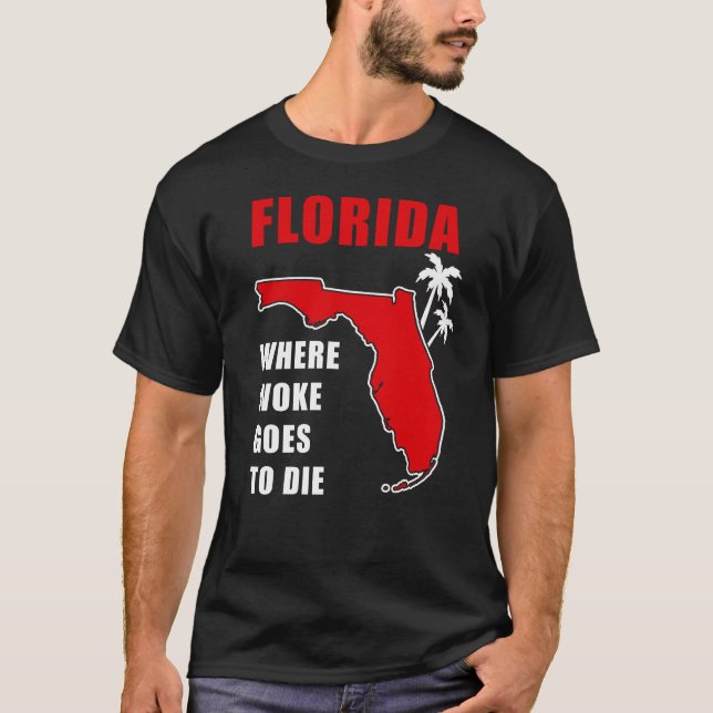 T-shirt Ron Desantis Citation Floride : Où le réveil va mo (Devant)