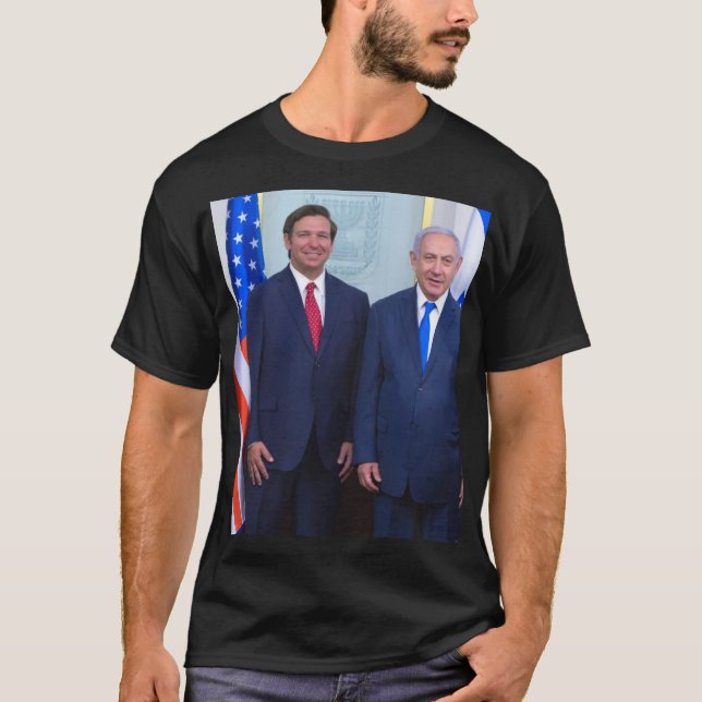 T-shirt Ron DeSantis et Benyamin Netanyahu (Devant)
