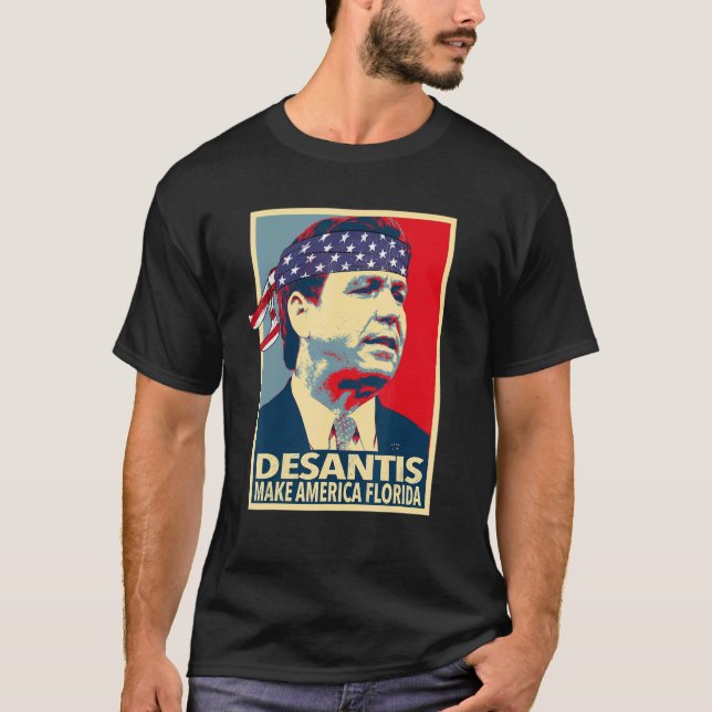 T-shirt Ron Desantis fait l'Amérique Floride (Devant)