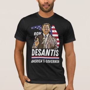 T-shirt Ron Desantis : Le gouverneur américain Patriotic 