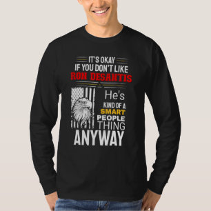 T-shirt Ron Desantis pour les gens intelligents Retro USA