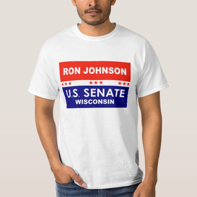 T-shirt Ron Johnson Sénat américain Wisconsin 2022 (Devant)