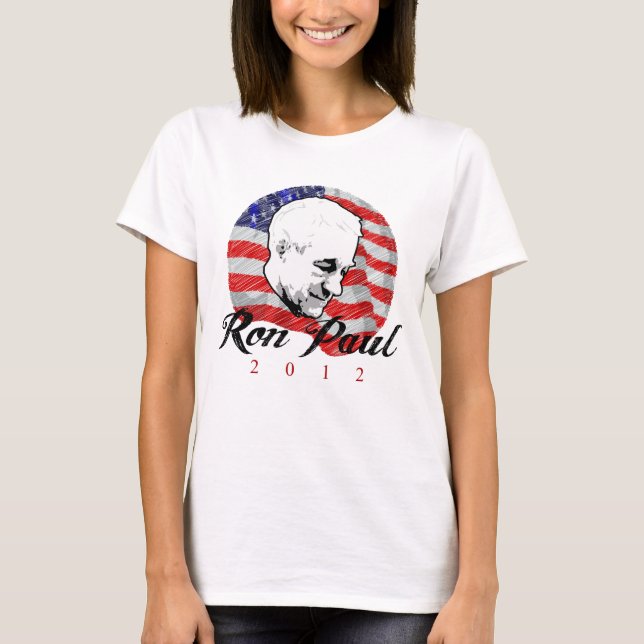 T-shirt Ron Paul 2012 Croquis (Devant)