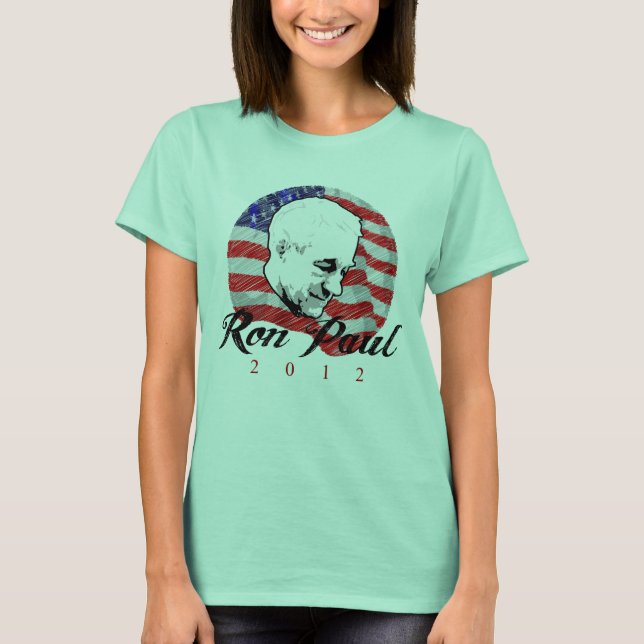 T-shirt Ron Paul 2012 Croquis (Devant)