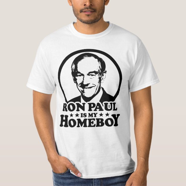 T-shirt Ron Paul est mon Homeboy (Devant)