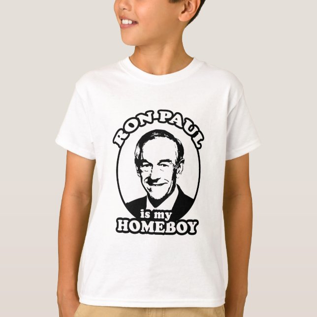 T-shirt Ron Paul est mon homeboy (Devant)