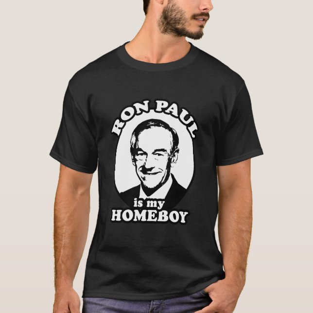 T-shirt Ron Paul est mon homeboy (Devant)