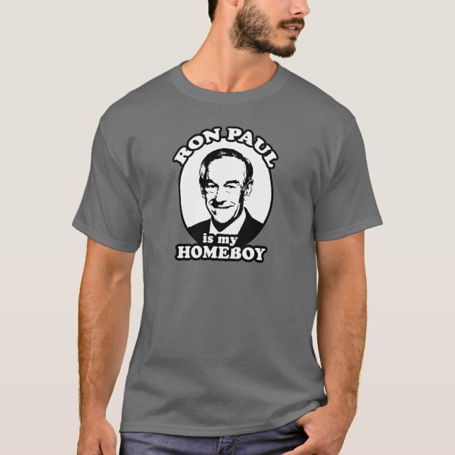 T-shirt Ron Paul est mon homeboy (Devant)