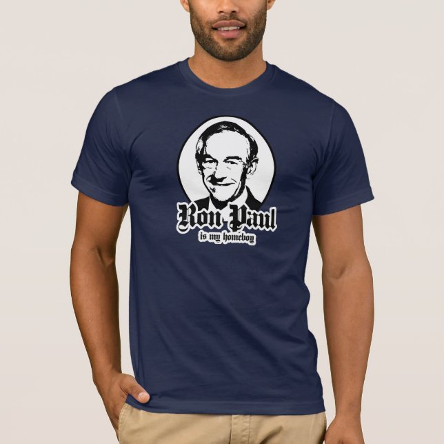 T-SHIRT RON PAUL EST MON HOMEBOY (Devant)