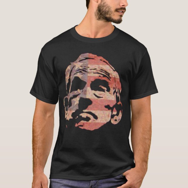 T-shirt Ron Paul et le drapeau (Devant)