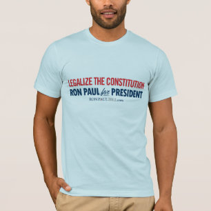 T-shirt Ron Paul légalisent la chemise de constitution