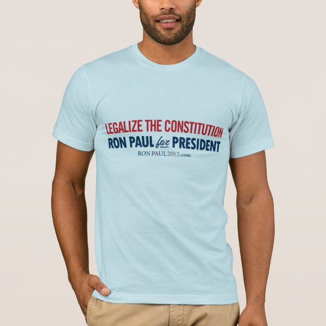 T-shirt Ron Paul légalisent la chemise de constitution (Devant)