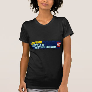 T-shirt Ron Paul : Liberté et justice pour tous