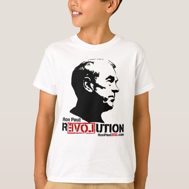 T-shirt Ron Paul Revolution 2012 (Devant)