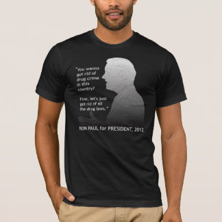 T-shirt Ron Paul sur la légalisation des drogues