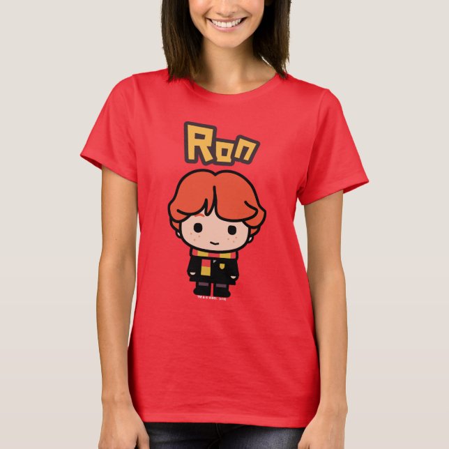 T-shirt Ron Weasley Cartoon Character Art (Devant)