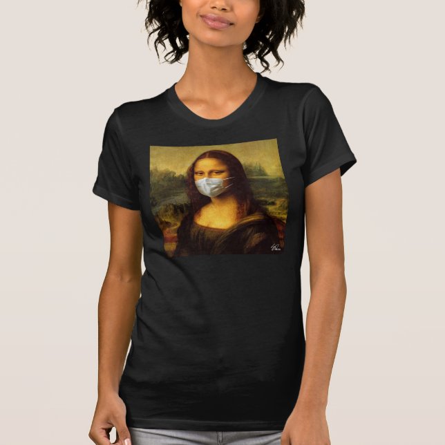 T-shirt "Rona Mona" masquée Mona Lisa (Devant)