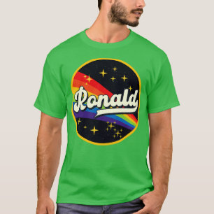 T-shirt Ronald Rainbow Dans L'Espace Style Vintage