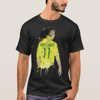 T-shirt Ronaldinho Brésil Légende Art classique T chemise