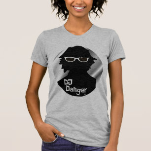 T-shirt rond de danger du DJ