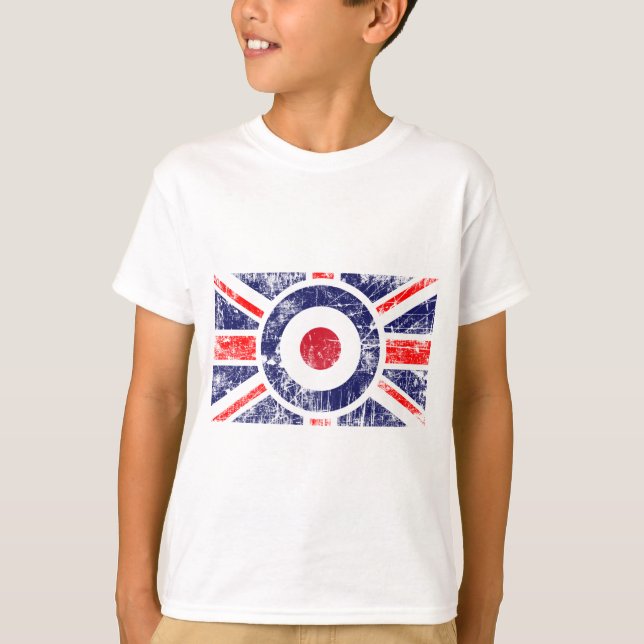 T-shirt Rond Union Jack Target Mods Royaume-Uni (Devant)