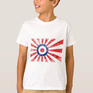 T-shirt Rondeau de cible de rayon de soleil de Mods de