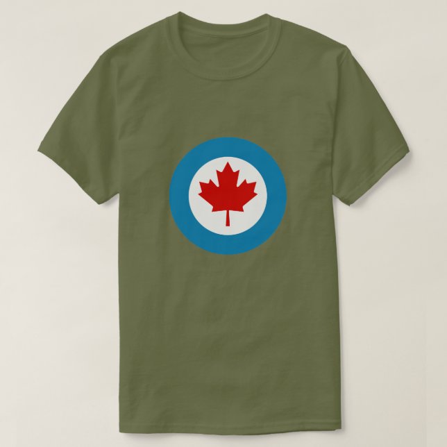 T-shirt Rondeau de corps d'aviation canadien royal (Design devant)