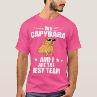T-shirt Rongeur Animal Mon Capybara Et Moi Meilleure Équip