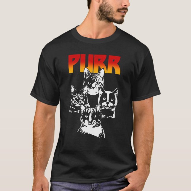 T-shirt Ronron Minou Chats  Rock (Devant)
