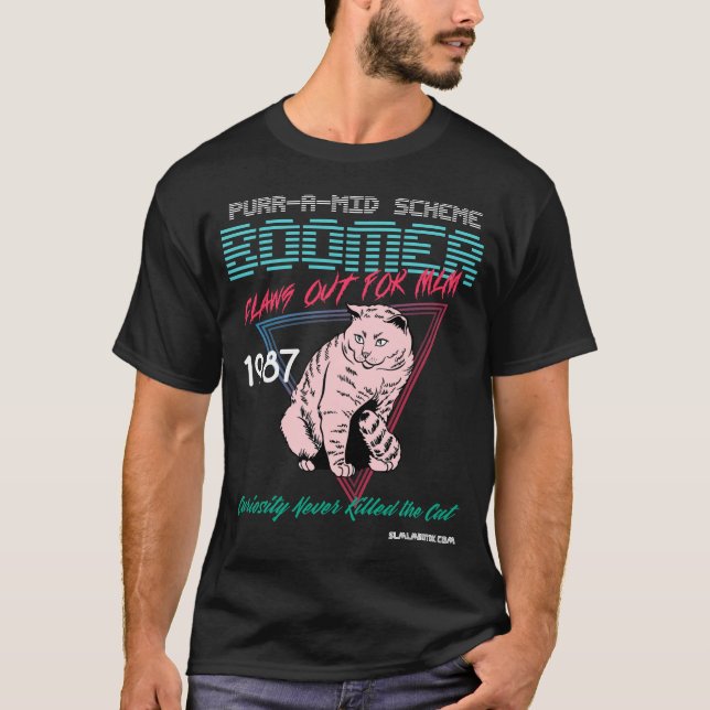 T-shirt Ronronnement-un-Mi boomer de plan : Tee - shirt (Devant)