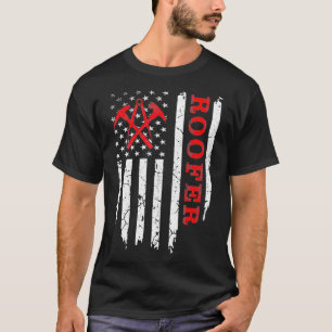 T-shirt Roofer américain vintage 4 juillet Roofi