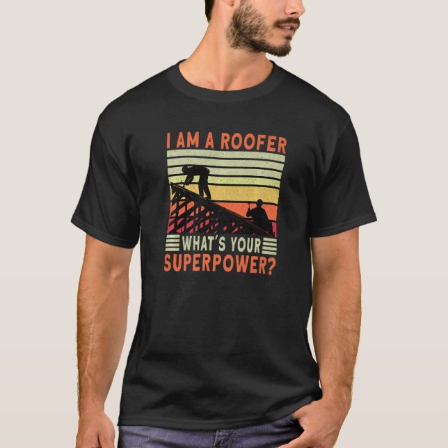 T-shirt Roofer Dad Roofing Contractor Roofer Technician   (Devant)