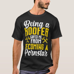 T-shirt Roofer Drôle Cadeau De Toit Pour Coworker Nouveaut