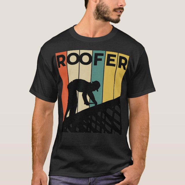T-shirt Roofer Retro Style Roofer Jersey  (Devant)