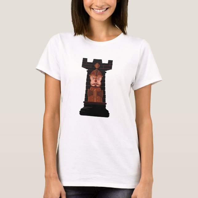 T-Shirt Rook Black Chess (Devant)