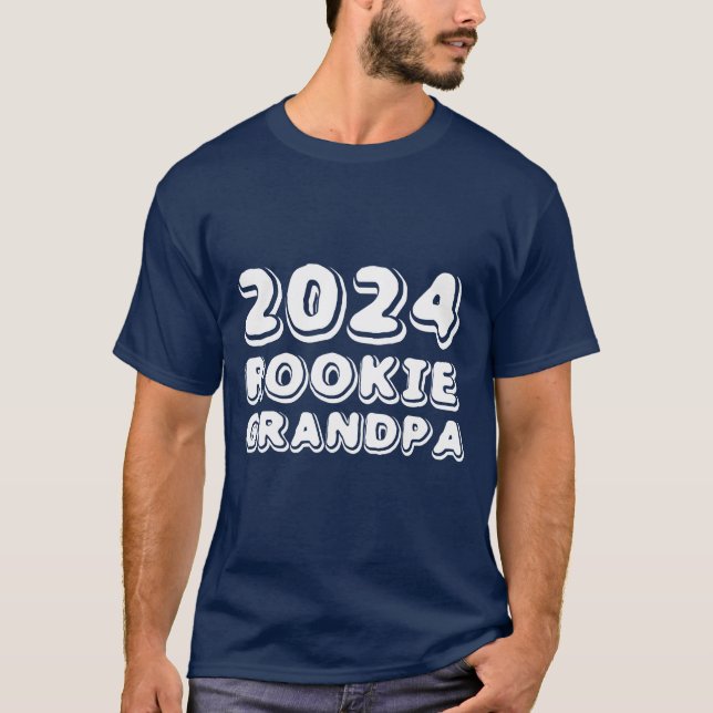 T-shirt Rookie Grandpa 2024 (Devant)