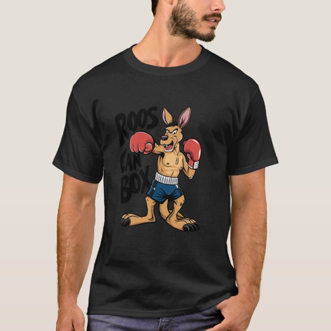 T-shirt Roos Can Box Kangaroo Boxing Lover (Devant)