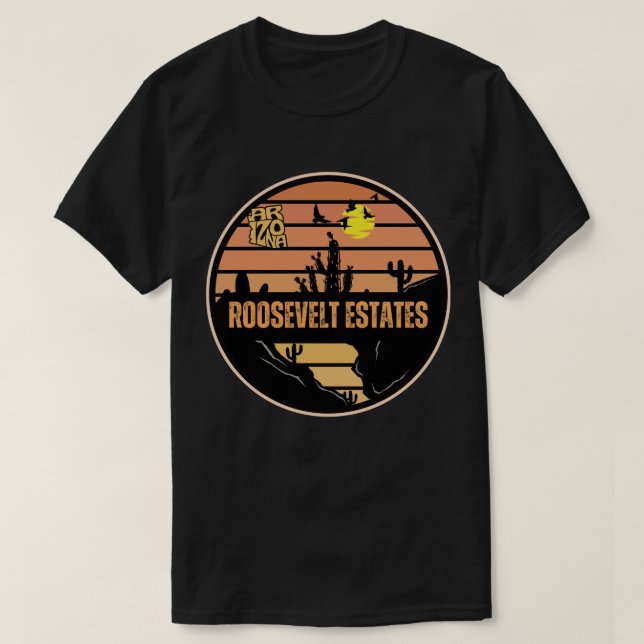 T-shirt Roosevelt Estates, Arizona (Design devant)
