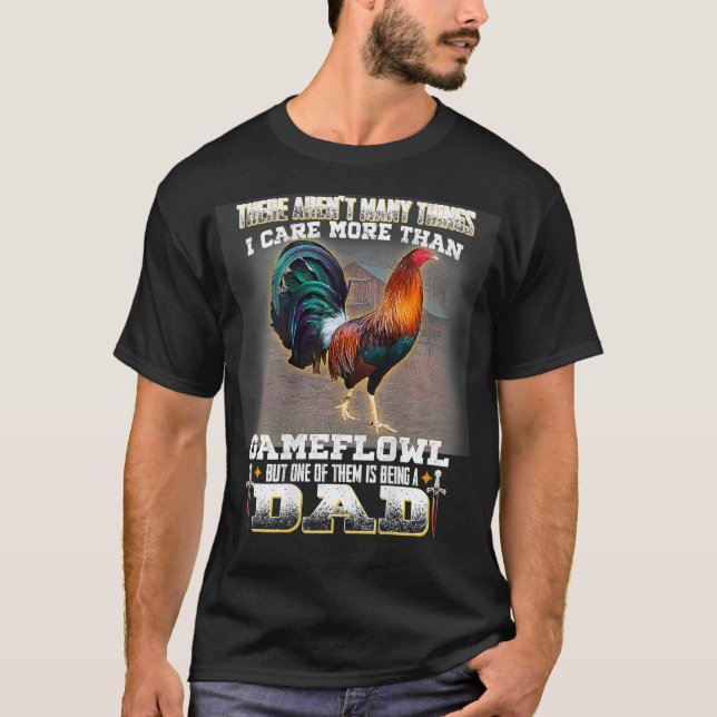 T-shirt Rooster Gamefowl Papa (Devant)