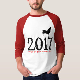 T-shirt Rooster Personnalisable Année 2017 graphique Tee
